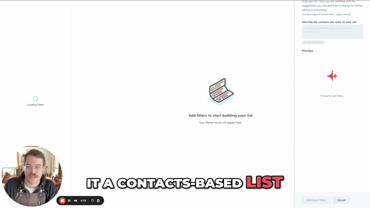 HubSpot's AI List Generation Feature