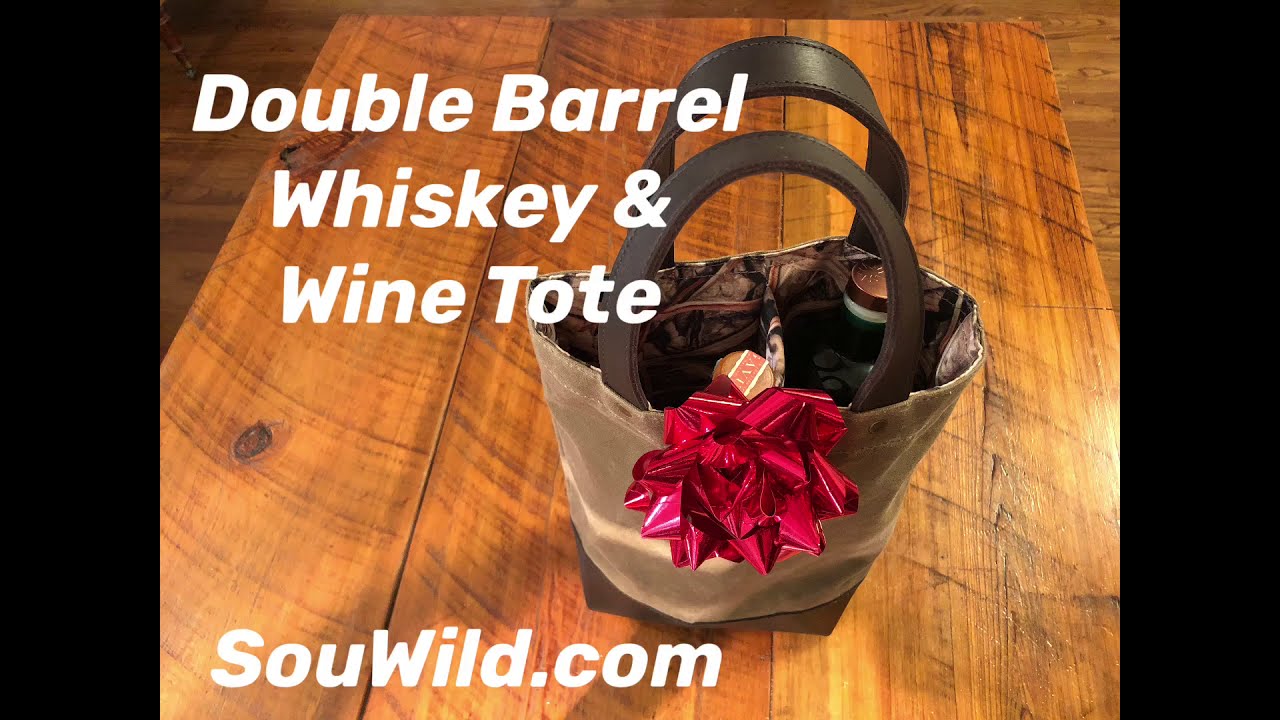 Double Barrel Bourbon & Wine Tote by Southern Wildlife Company