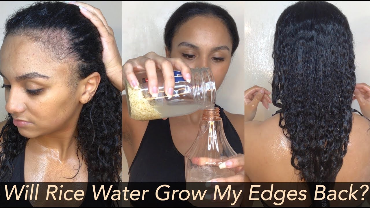 USING RICE WATER TO GROW MY SISTER&rsquo;S EDGES BACK | WILL IT REALLY WORK?