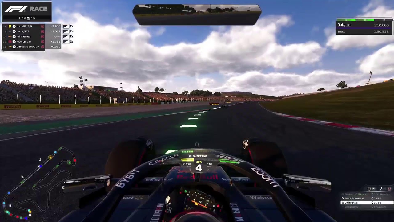 F1 23Full Splitscreen bros Multiplayer MODE No TC AbS Anti lock Steering assists enabled