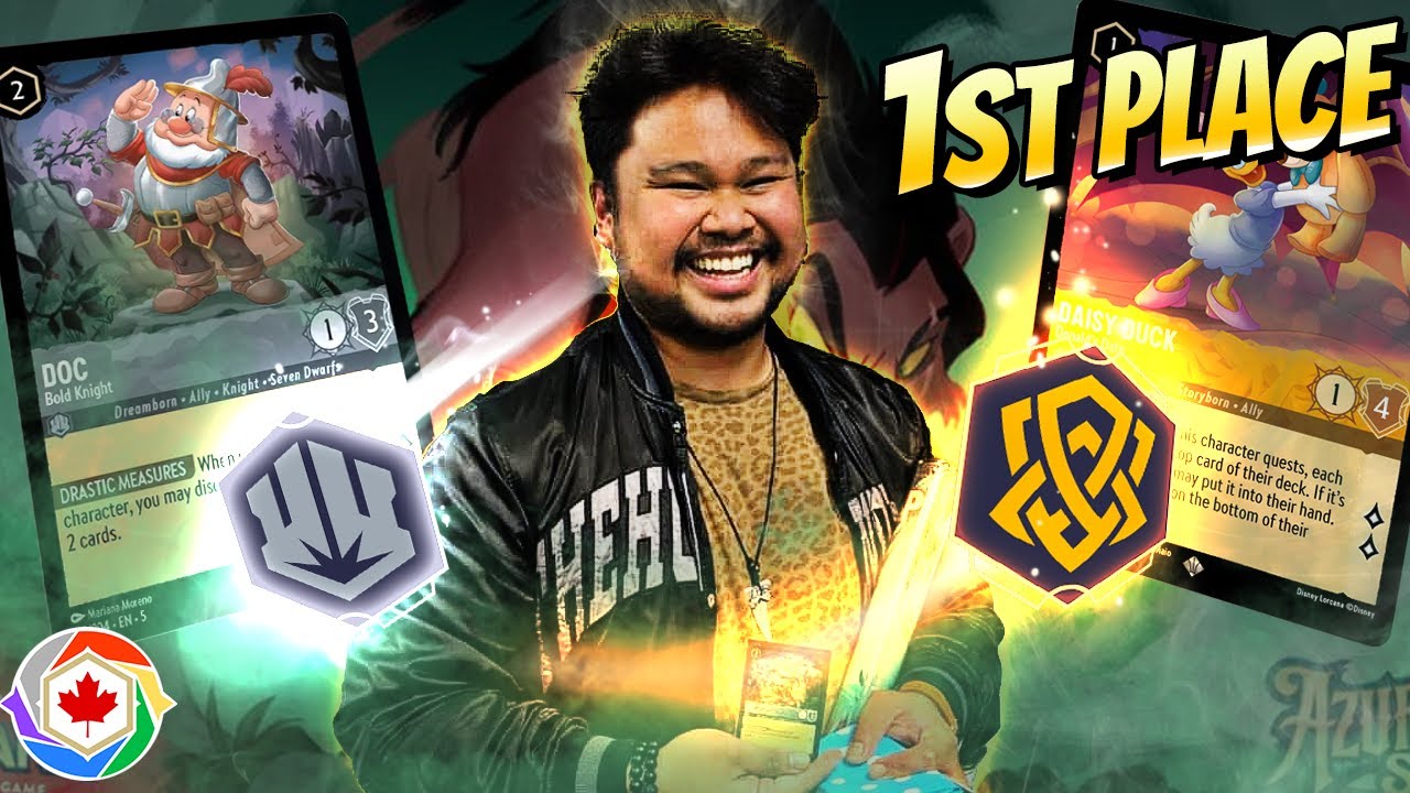 Azurite Sea - Set Championship 1st Place - Amber Steel Diggy Diggy Hole Ft. Dinel Ulpindo - Lorcana