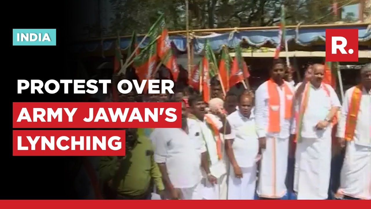 BJP Protests In Tamil Nadu Over Soldier's Lynching, CM Stalin Still Silent