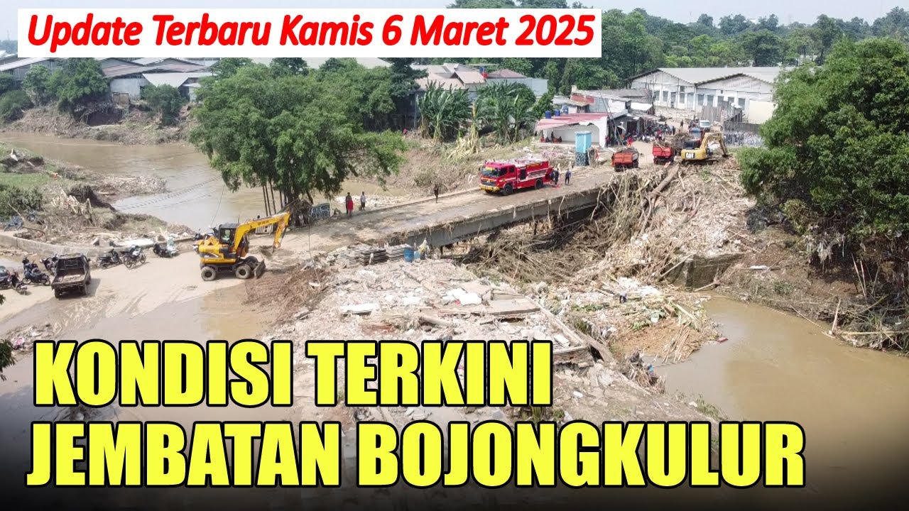 Update Terbaru Jembatan Vila Nusa Indah Pasca Di terjang Banjir
