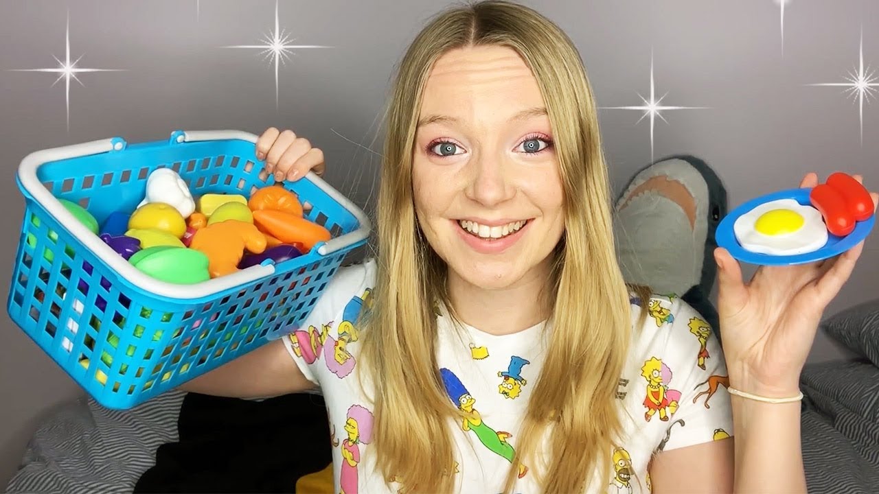 ASMR Fake Food Tapping and Whispering