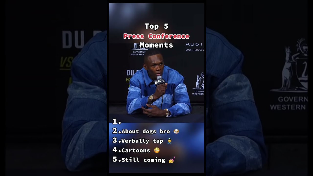 Top 5 Press Conference moments 😂 #ufc #mma #ufcedit #boxing #fighting