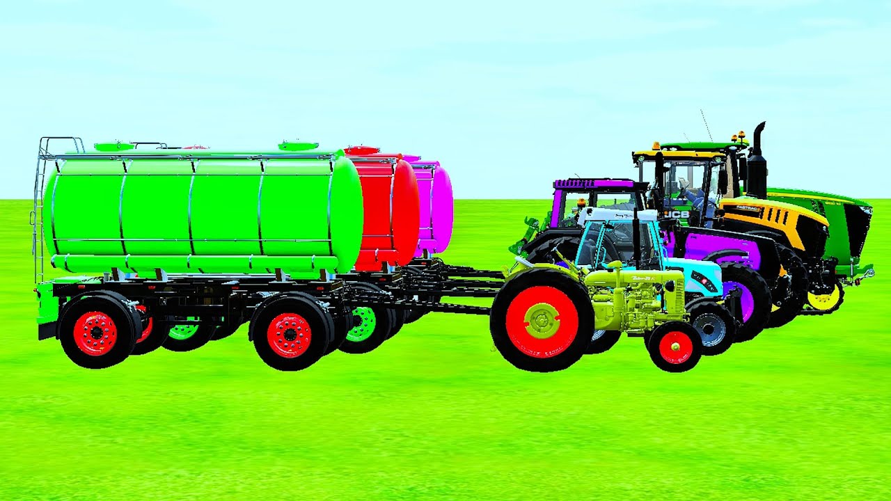 Mini To GIANT TRACTOR And TANGKER VS PARKOUR Hard?? | Farming Simulator 22 #2