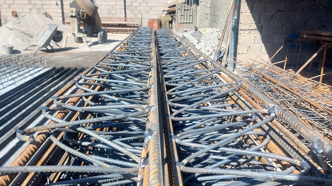 کارگاه تیرچه‌های# دستی #رو ببینید #👷‍♂️Manual Concrete# Joist #Workshop#