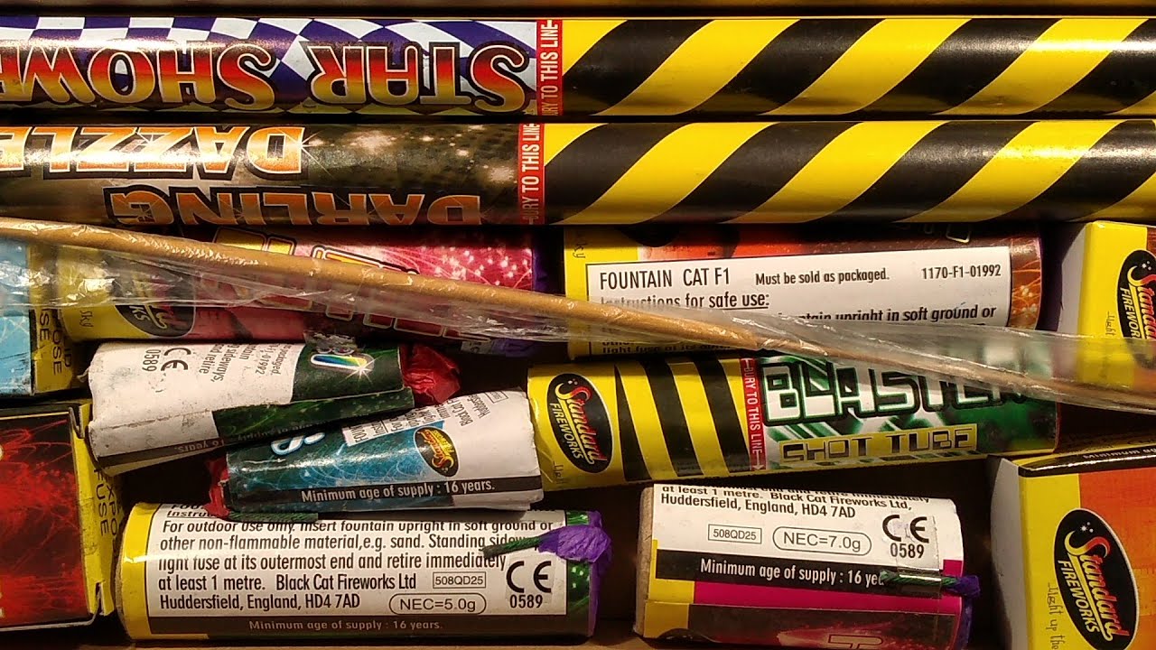 How common garden fireworks work.