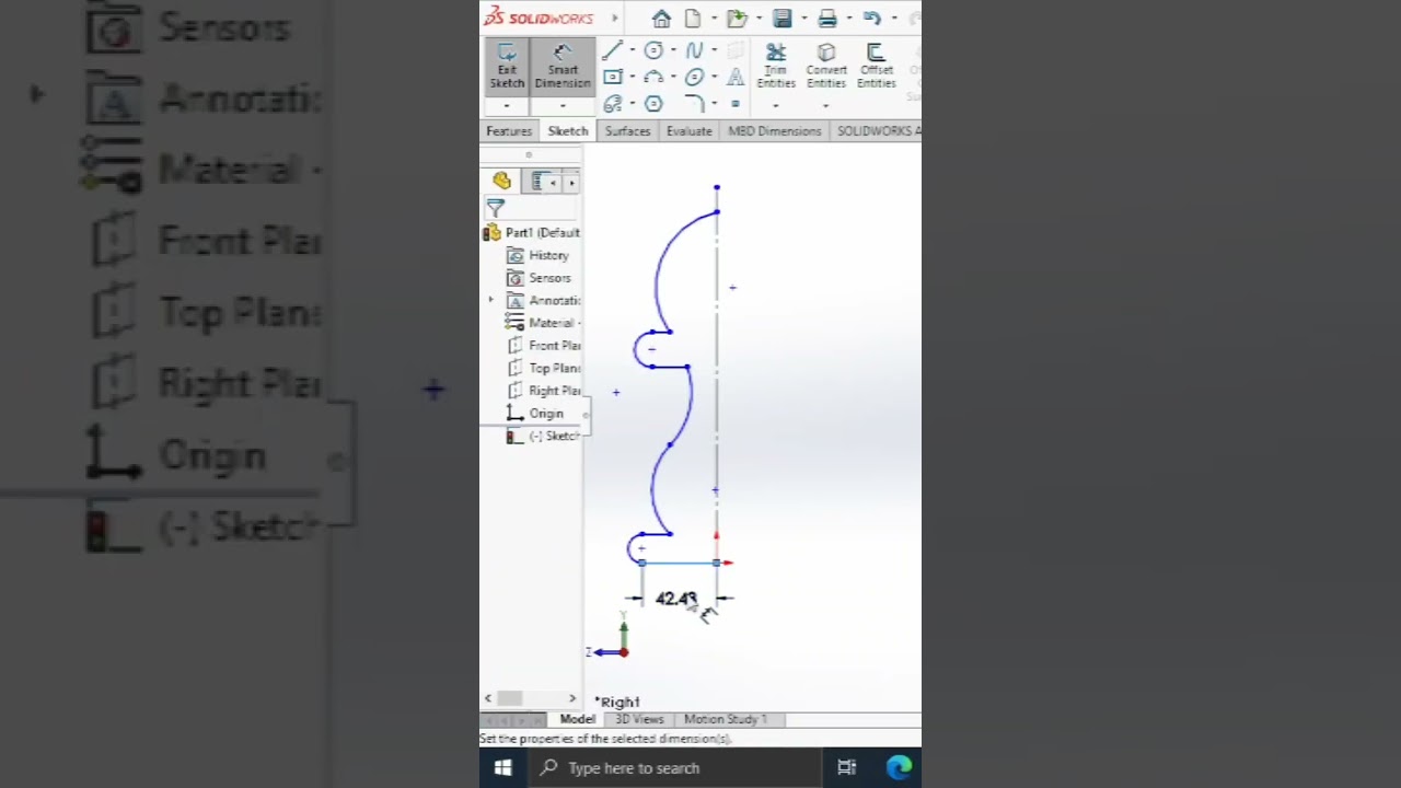 How to create Revolved feature in solidworks