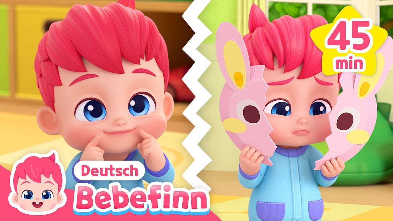 Lerne Gefühle mit Bebefinn! | Mix | Gefühle Erklären für Kinder | Bebefinn Deutsch - Kinderlieder