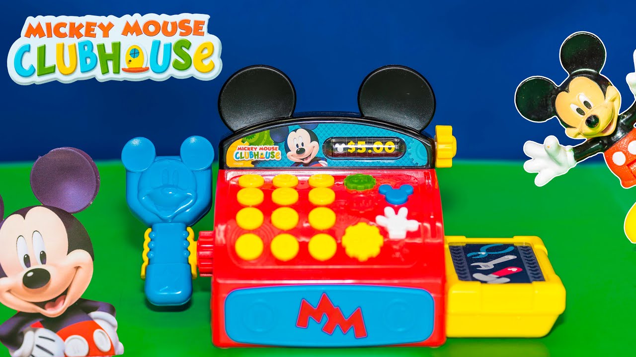 Unboxing the Mickey Mouse Cash Register with Minnie Mouse Toys