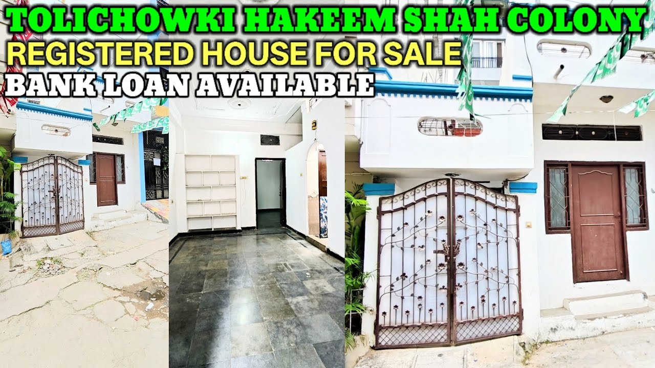 House For Sale Tolichowki Hakeem Shah Colony Bank Loan Available Registered Assisment Tax Paid hyd