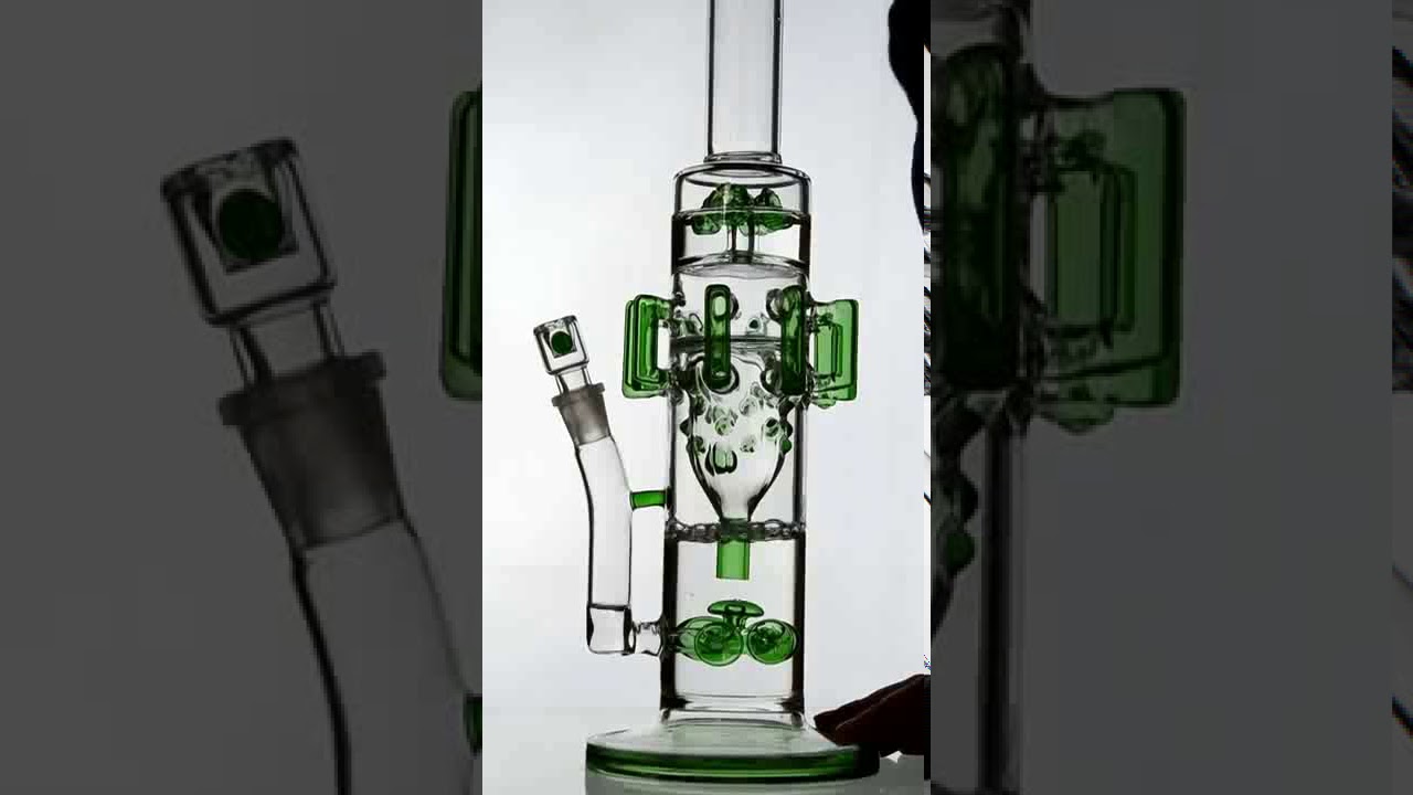 8 ARM SPORE PERC RECYCLER Glass Bong