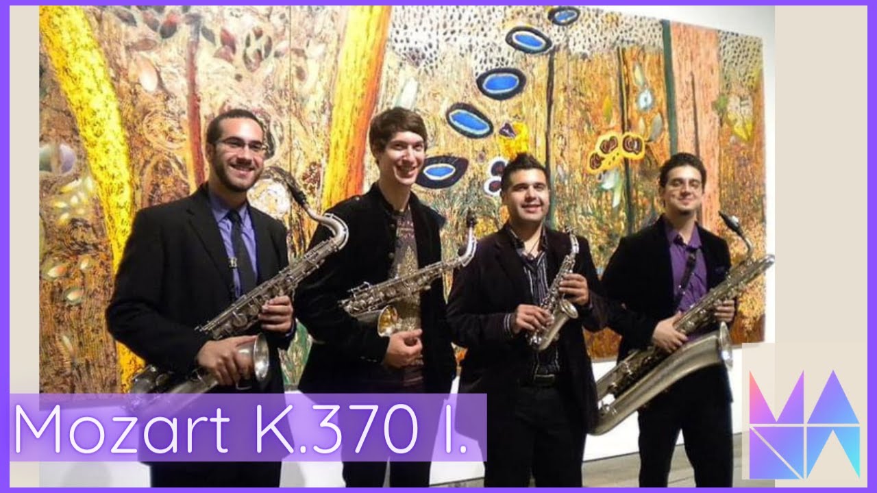 MANA QUARTET | Oboe Quartet K. 370, W.A. Mozart | for Saxophone Quartet | Mvt. I
