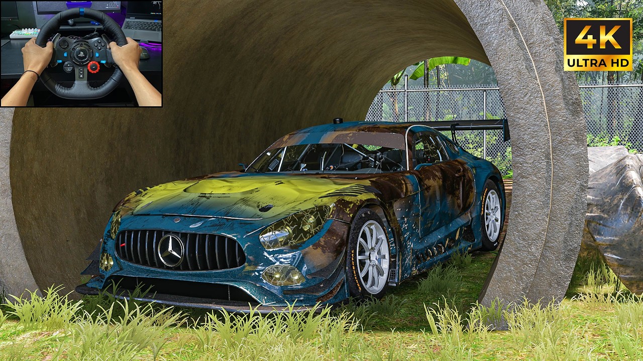 Rebuilding Mercedes-AMG GT3 Forza Horizon 5 Logitech G29 Stering Wheel Gameplay