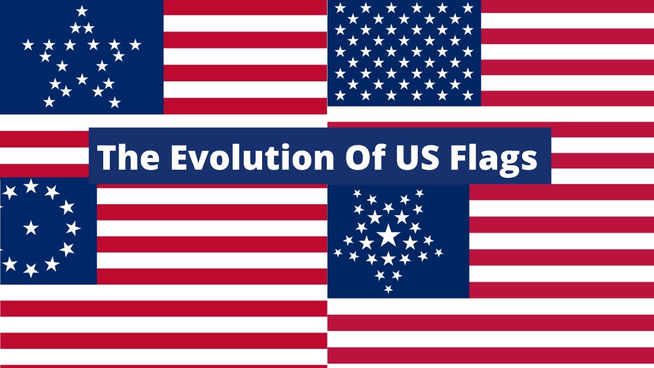 The Evolution Of US Flags from 1767 to Present (History of the U.S. Flag) American Flag Timeline
