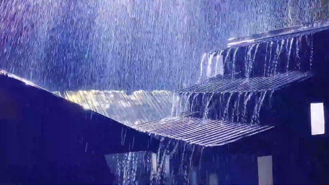 🔴 Listen & Sleep Immediately with Heavy Rain and Roaring Thunder Sounds on a Tin Roof at Night