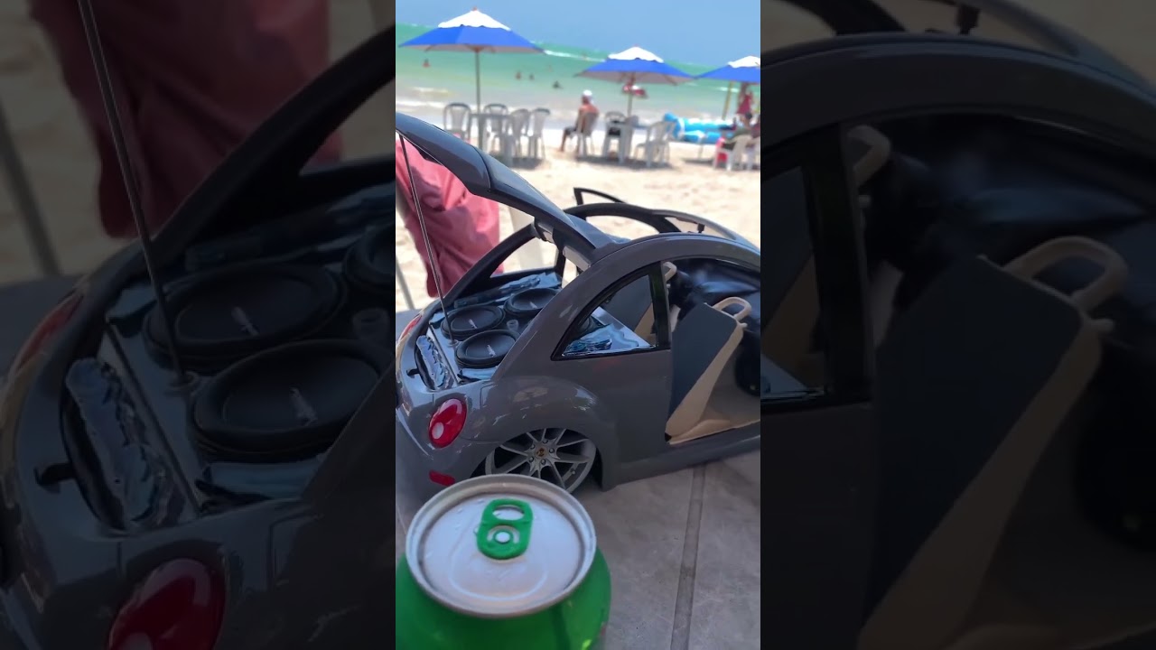 MINI FUSCA COM SOM AUTOMOTIVO INCR&Iacute;VEL! #somautomotivo