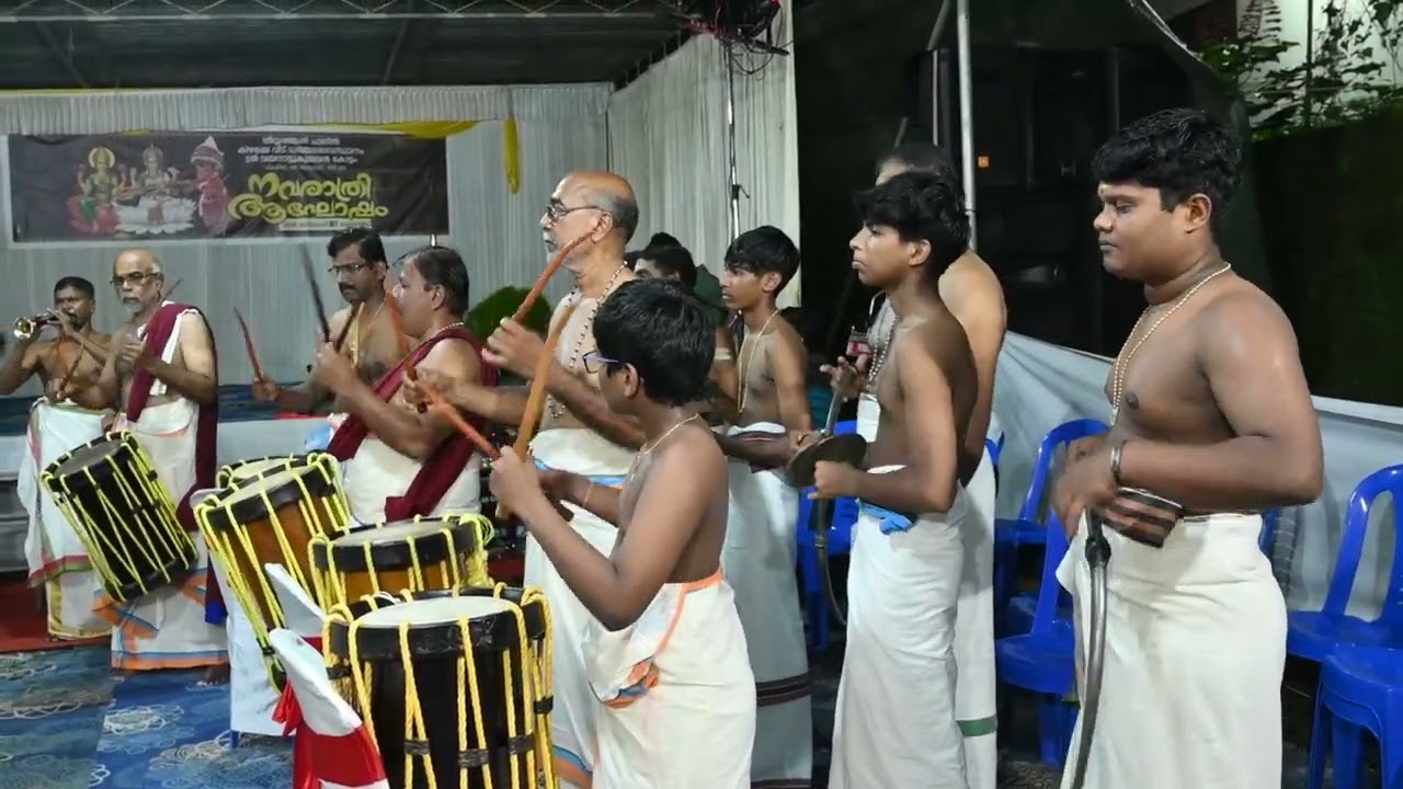 CHEMBADAMELAM in Theeyancheri Chalil Kizhakkeveedu Navarathri 2025