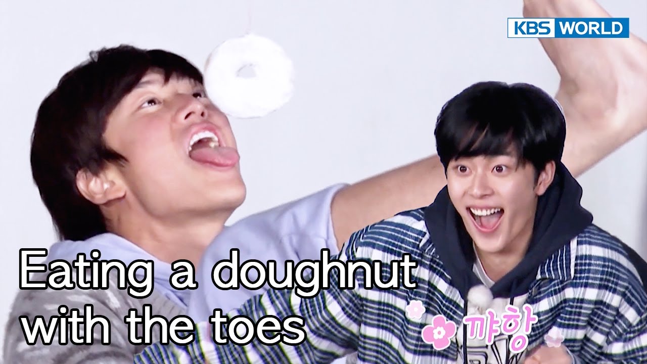 Eating a doughnut with the toes 🍩🦶🏻🍩🦶🏻 [Two Days and One Night 4 : Ep.155-1] | KBS WORLD TV 221225