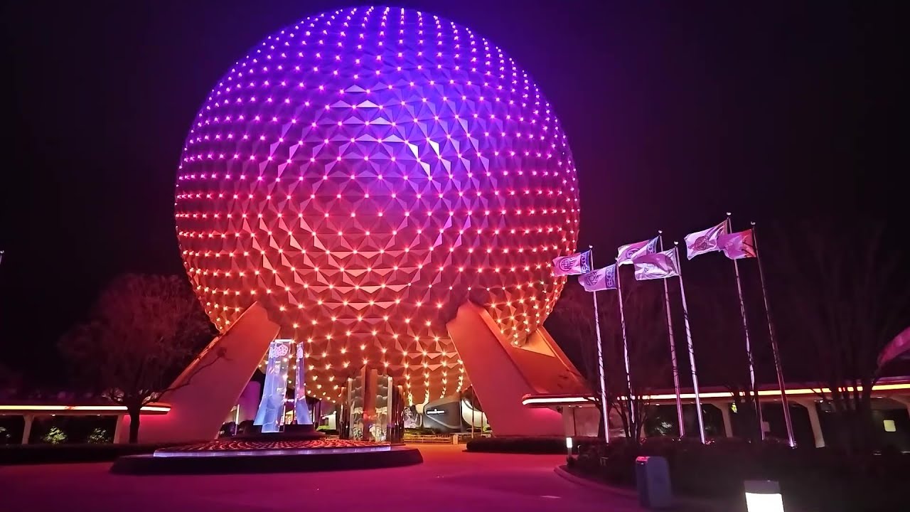 Amazing Empty Epcot Relaxing Stroll at Late Park Close - Walt Disney World