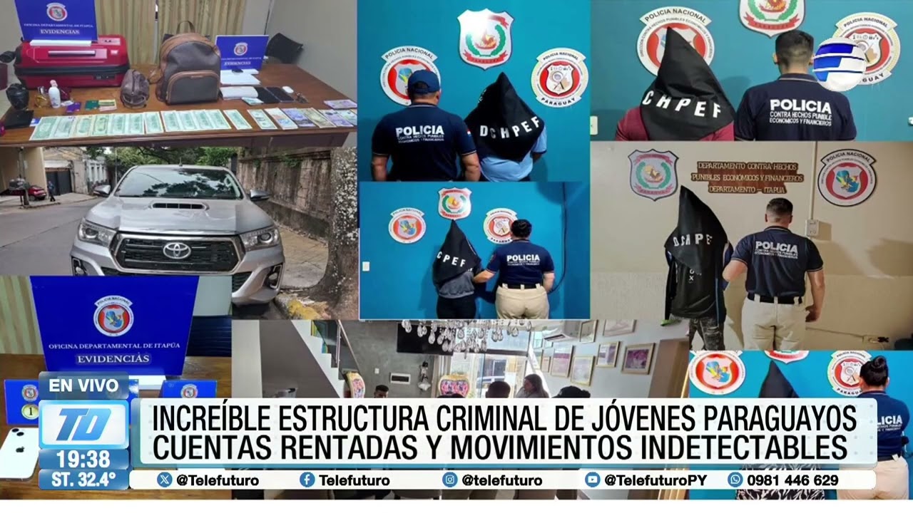 Incre&iacute;ble estructura criminal de j&oacute;venes paraguayos