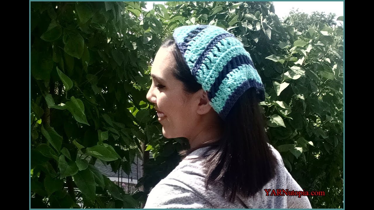How to Crochet Tutorial: Boho Scarf Headband by YARNutopia