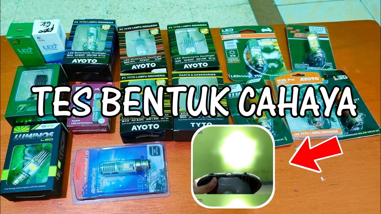 Harus Tahu ! TES HASIL BENTUK CAHAYA SOROT LAMPU LED DEPAN H6