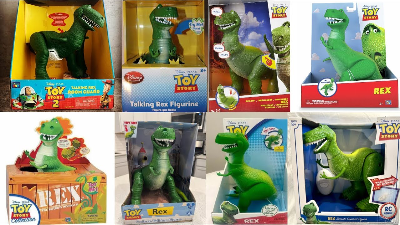 Todas las Figuras de Rex Toy Story (en Tamaño de la Película)