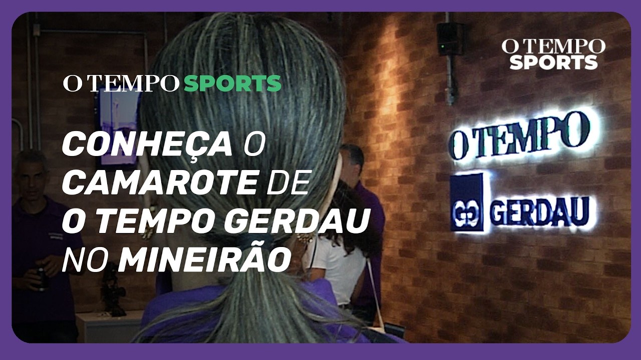 Dimara Oliveira mostra o camarote O TEMPO Gerdau no Mineirão