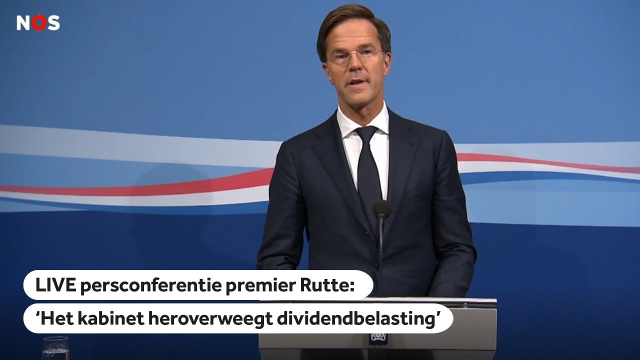 LIVE: Persconferentie premier Rutte, over besluit verhuizing Unilever