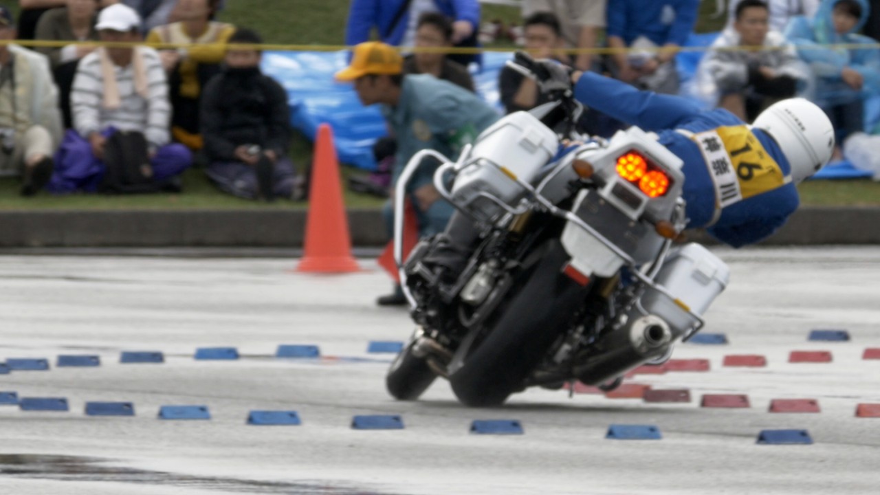 白バイ全国大会に見るビッグバイクのウェット走行　All Japan Police Motorcycle Competition Digest