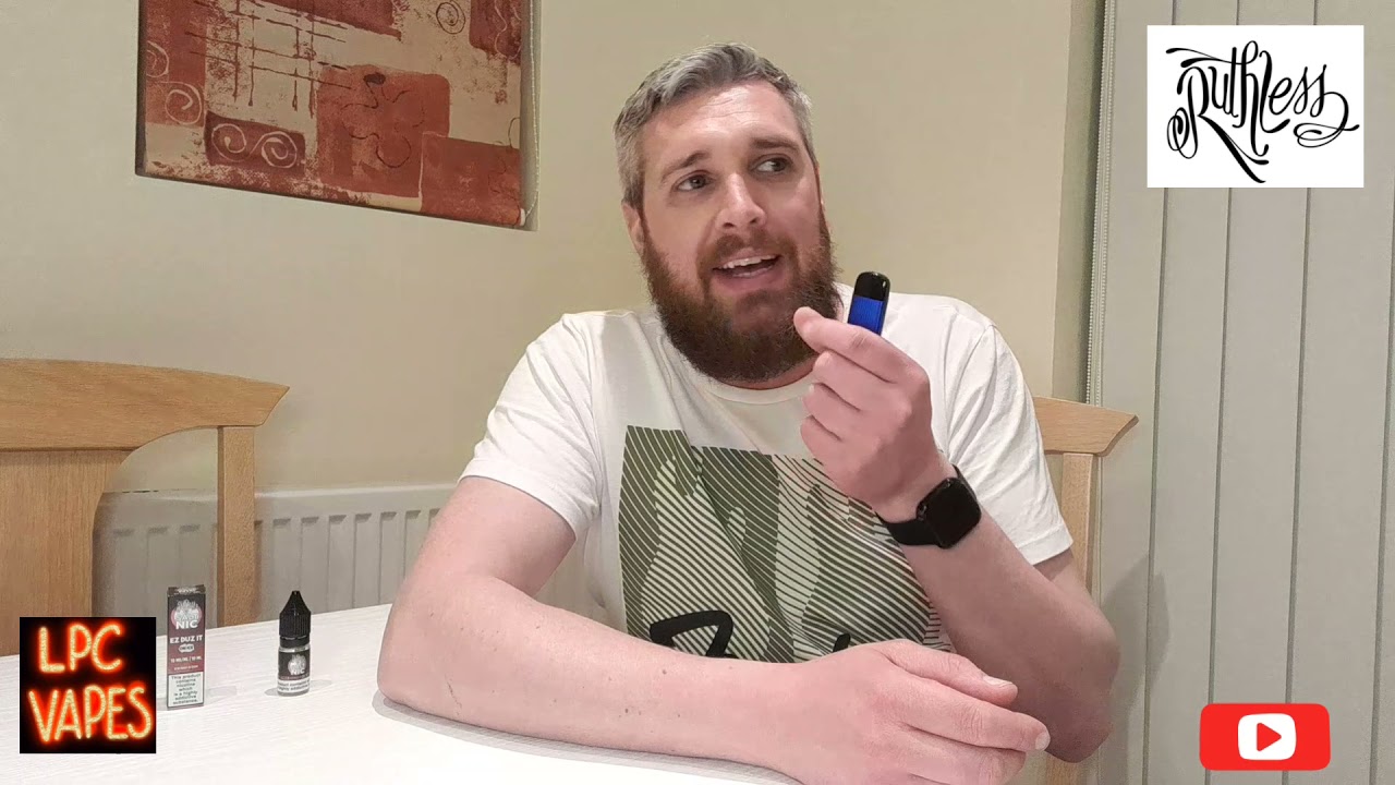 (AD)RUTHLESS NIC SALT - EZ DUZ IT ON ICE JUICE REVIEW