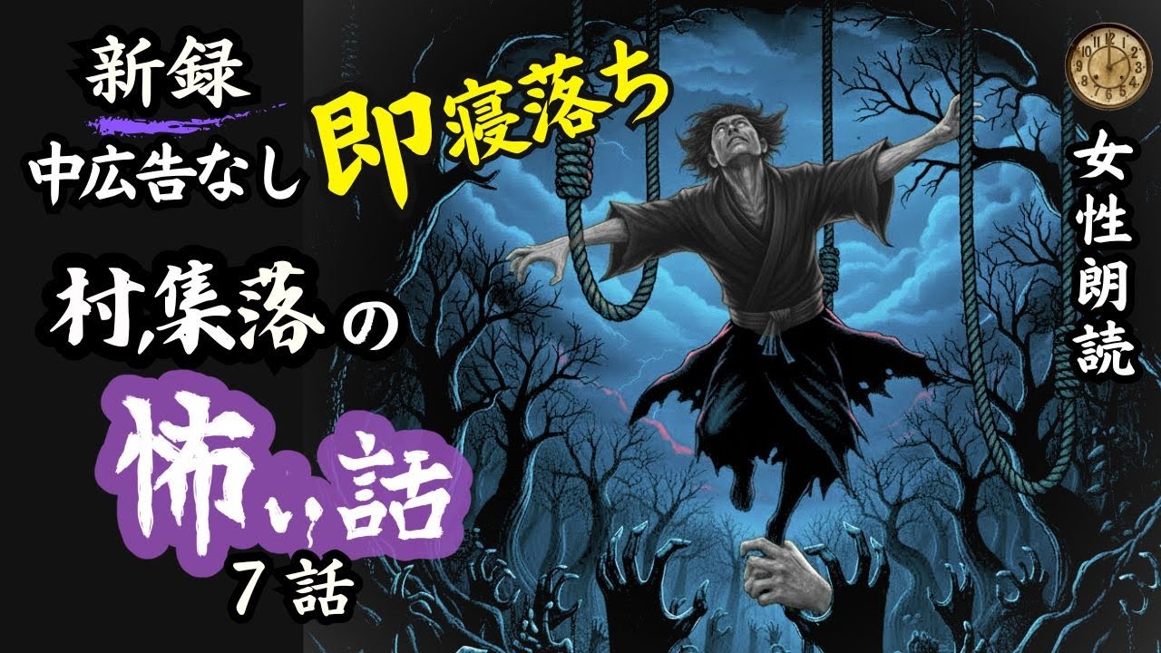 【怖い話/睡眠導入】途中広告なし「嫁が来た夜」他６話【女性朗読/女声/怪談朗読/ホラー/ミステリー/心霊/洒落怖】