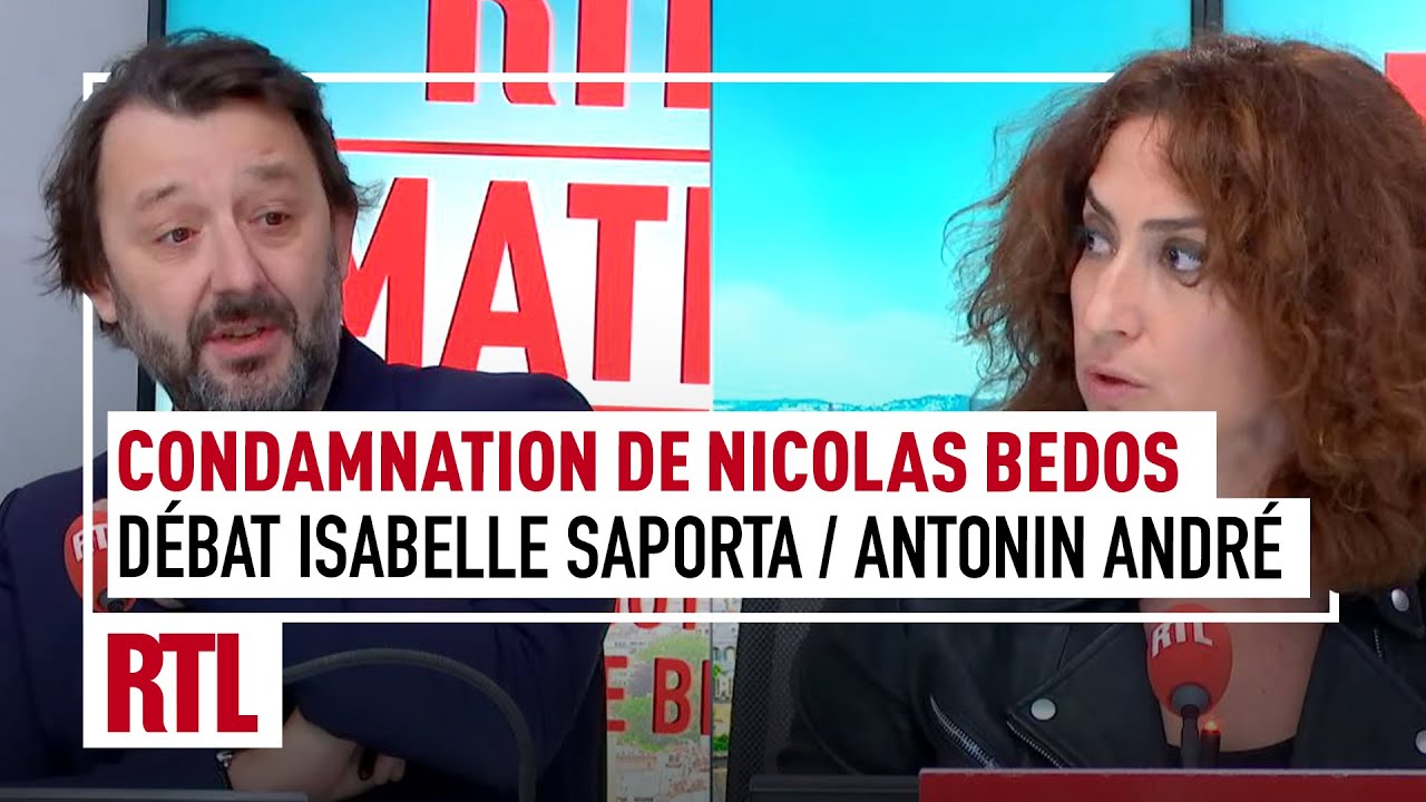 Débat concernant la condamnation de Nicolas Bedos, Isabelle Saporta face à Antonin André