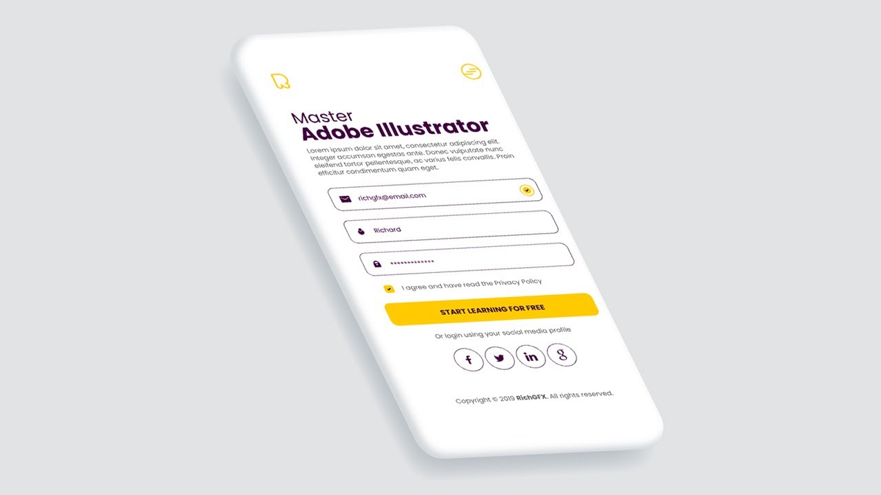 Smartphone 3D Mockup in Adobe Illustrator – Full Tutorial