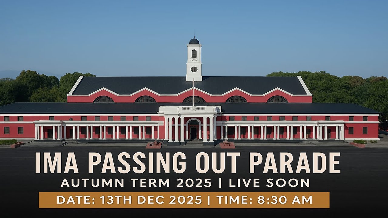 Passing Out Parade (POP) | Indian Military Academy | Autumn Term 2025 | 13th December 2025