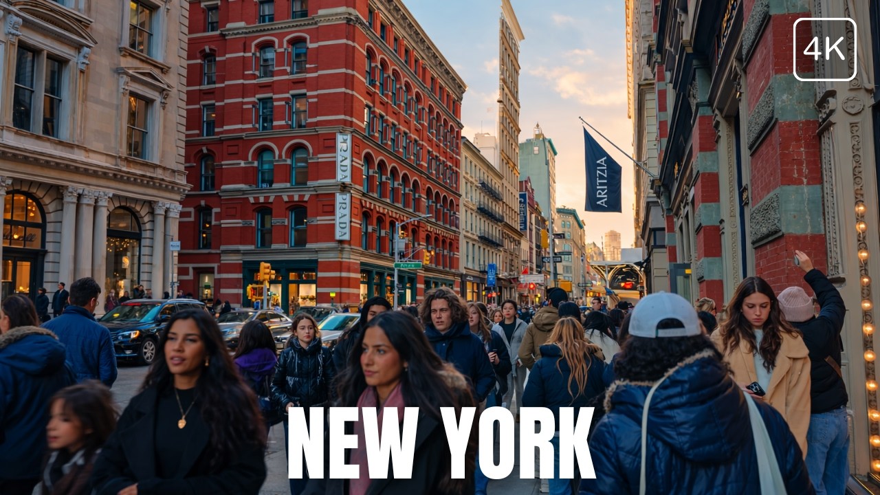 🌆 Walking Broadway to Union Square | Busy Market | NYC Walking Tour | 42°F Winter Afternoon