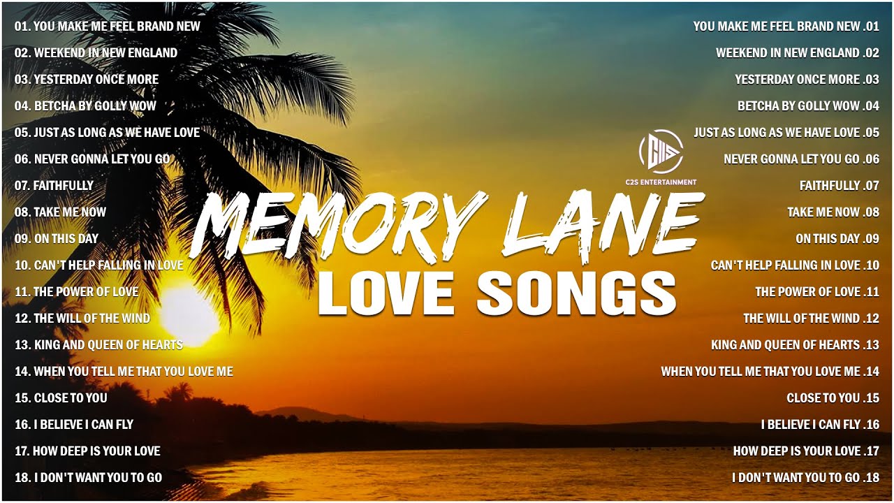 Memory Lane Love Songs 70s 80s Compilation - Classic Oldies Music Playlist
