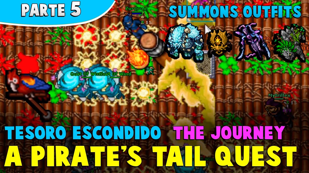 Tibia: Tesoro Escondido | The Journey Task | A Pirate's Tail Quest