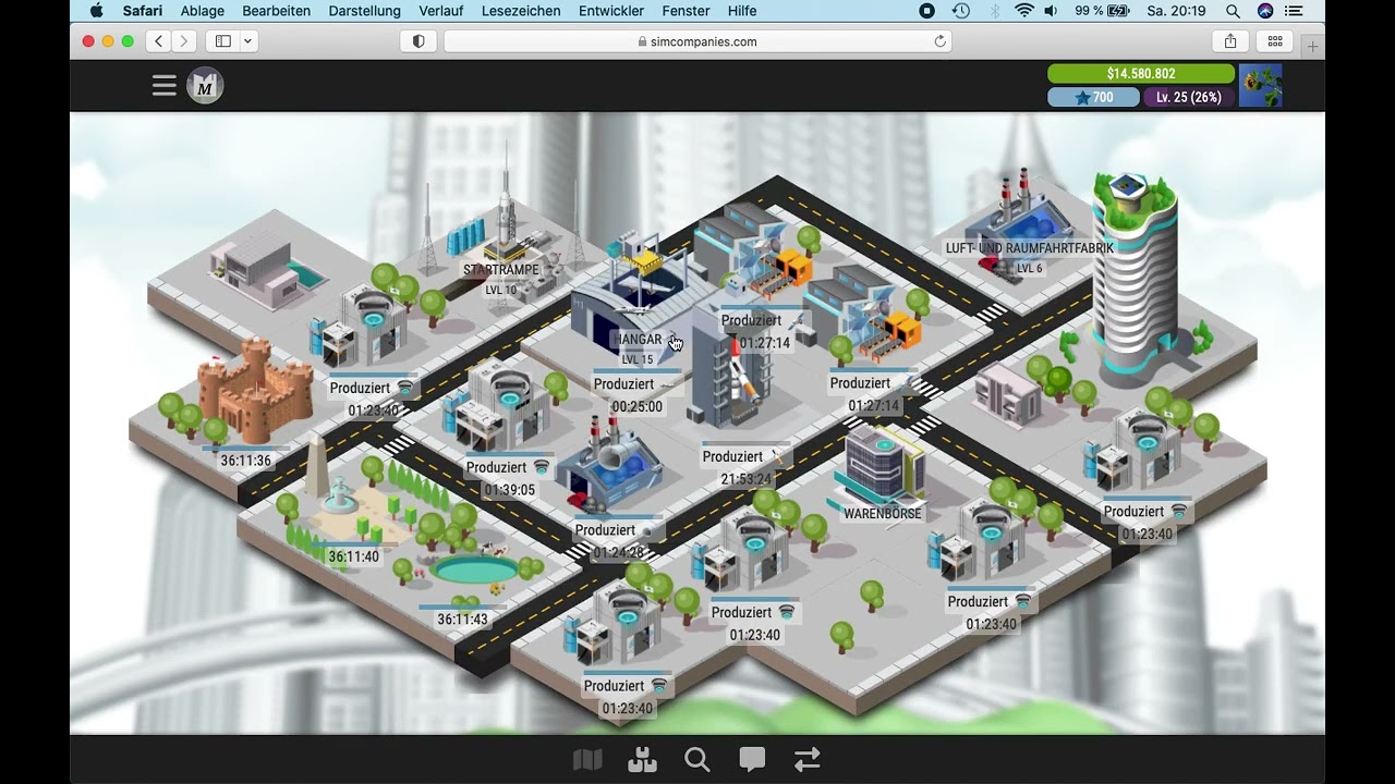 SimCompanies Rang 1 Strategie