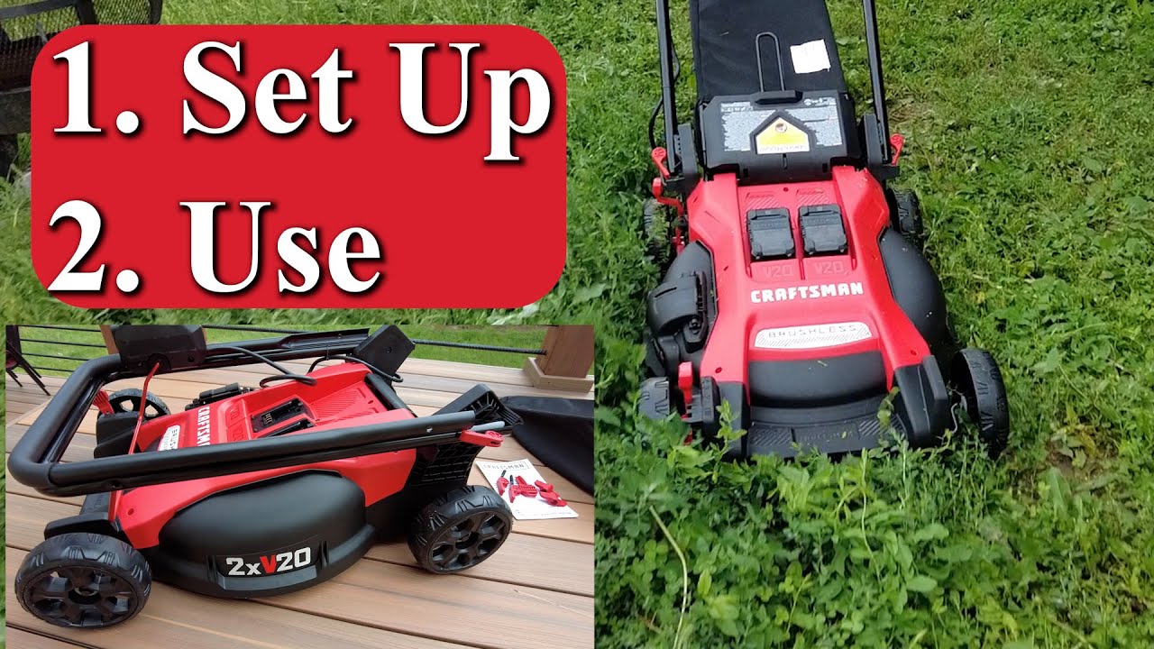 How to Use the Craftsman V20 Electric Mower