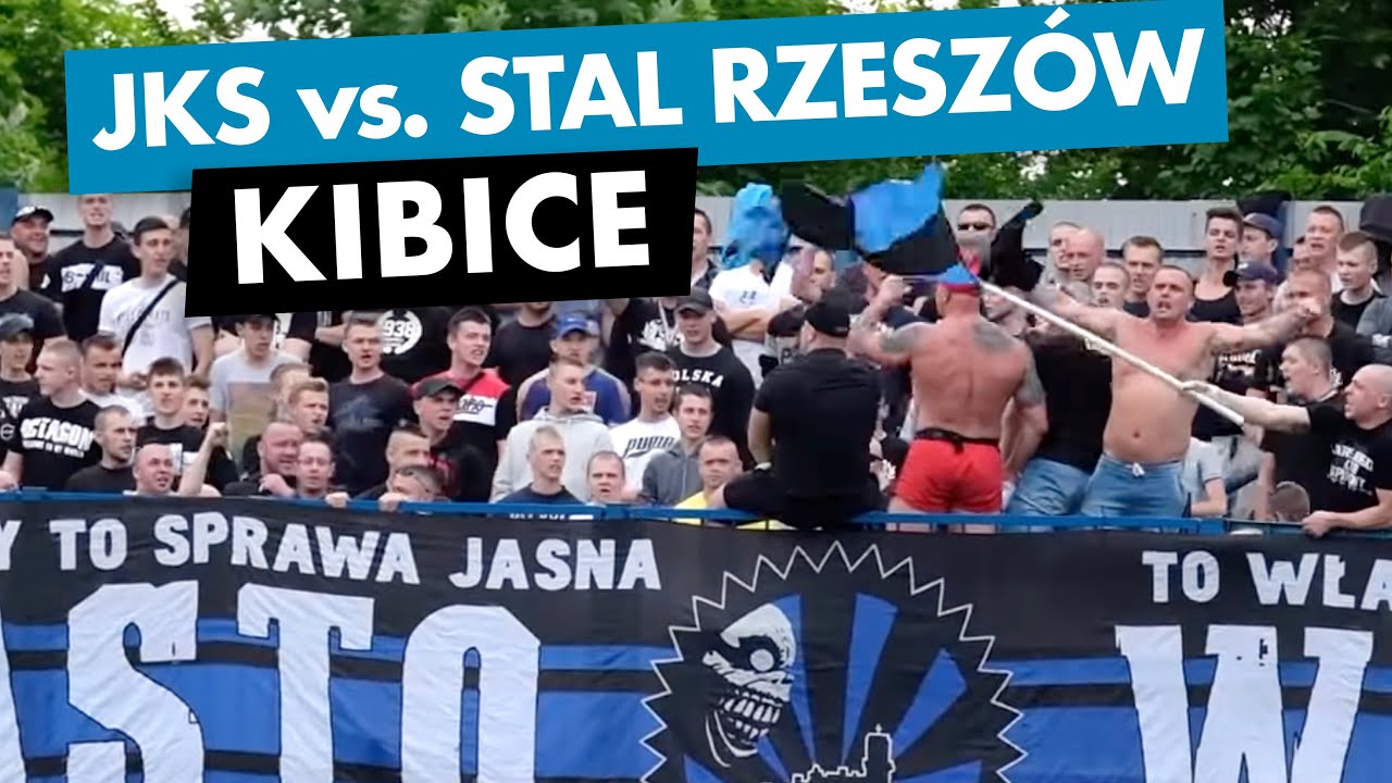 Kibice na meczu JKS Jarosław - Stal Rzeszów (5.05.2018)