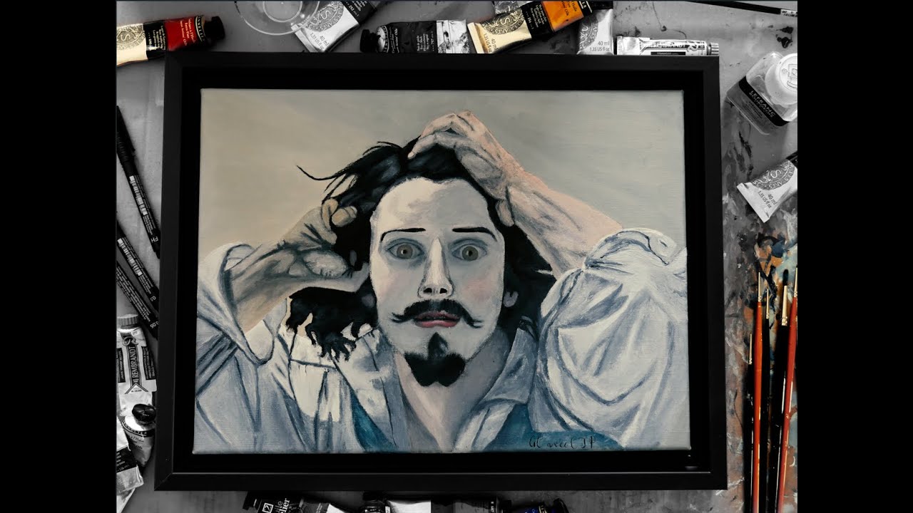 "Le Désespéré" de Gustave Courbet version "Pop"