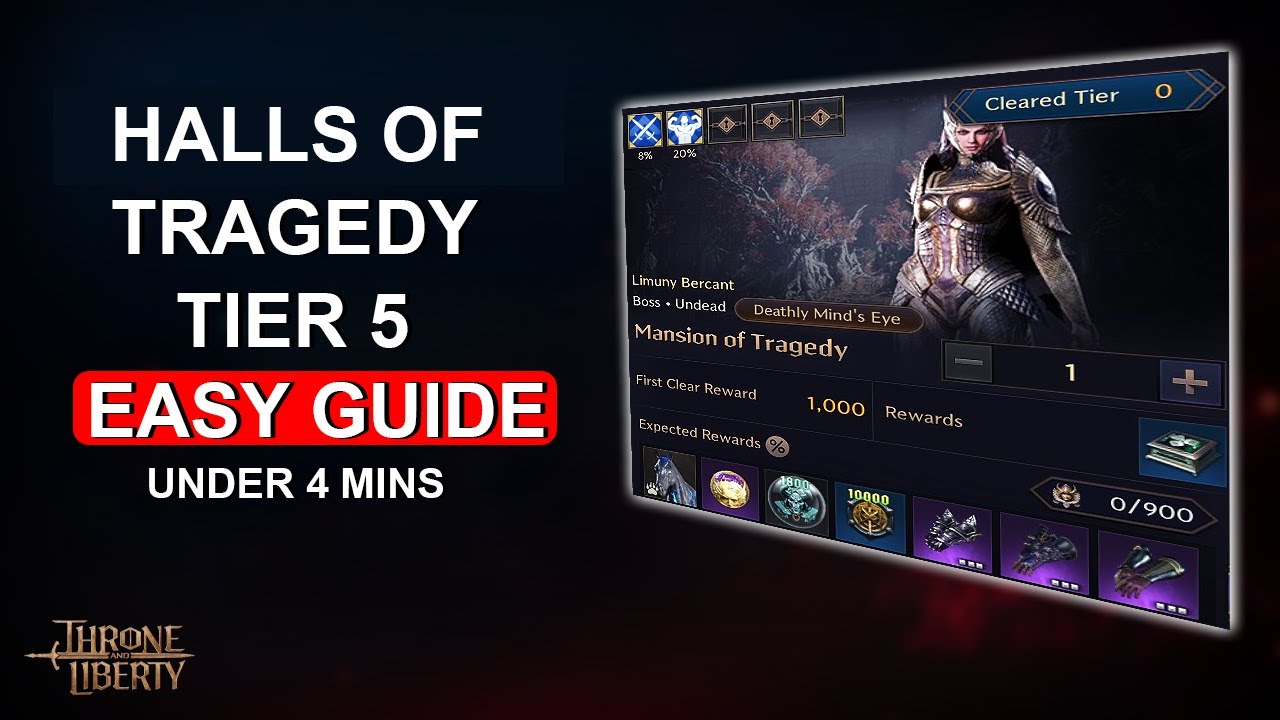 Halls of Tragedy Tier 5 Dimensional Trial Guide in Under 3 Minutes | Throne and Liberty Guide