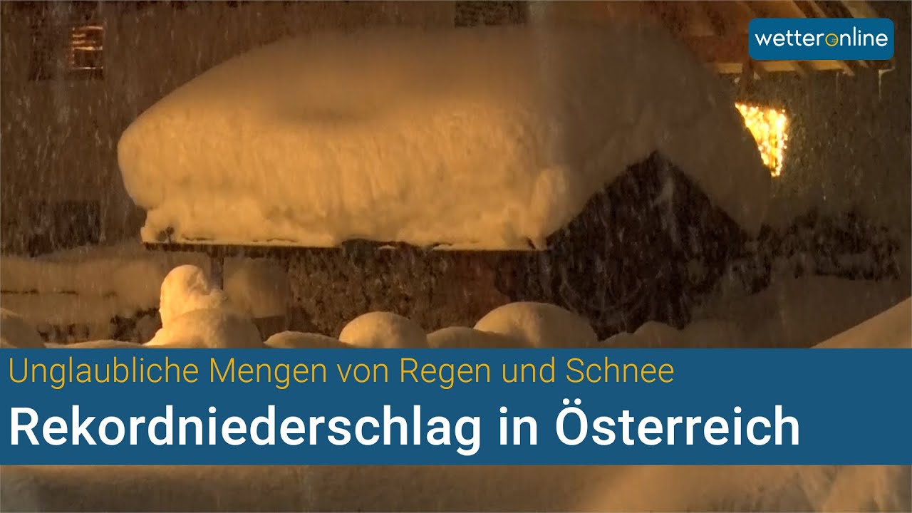 Schnee und Regen - Rekordniederschlag in Österreich (07.12.2020)