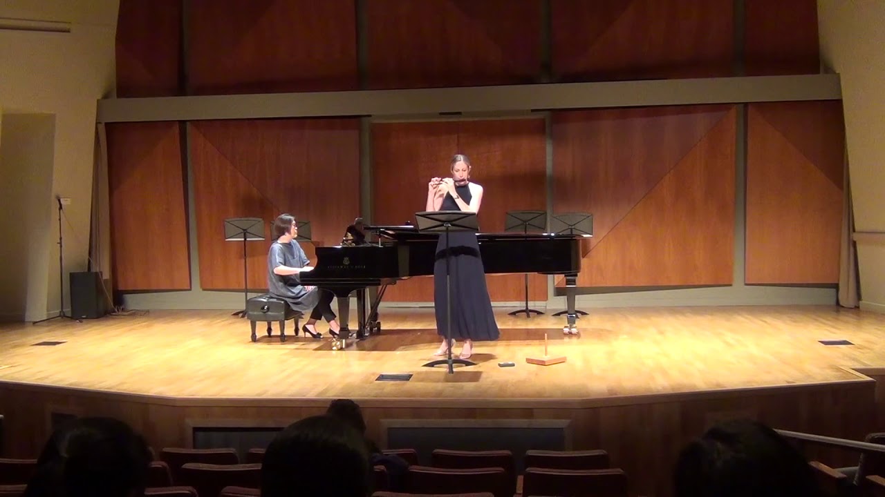 Diana Morgan, piccolo, performing Katherine Hoover's Three Sketches (1)