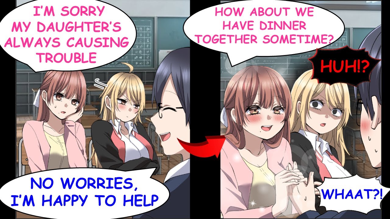 The Delinquent Girl Who Hates Me Got Jealous When Her Mom Started Making Moves On Me.[Manga Dub]