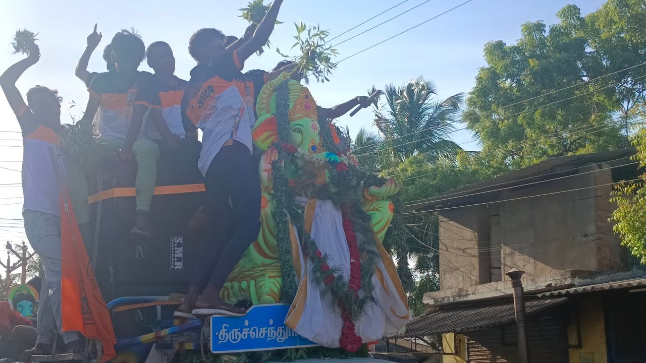 உடன்குடி விநாயகர் ஊர்வலம் நாள் 2 இந்து முன்னணி