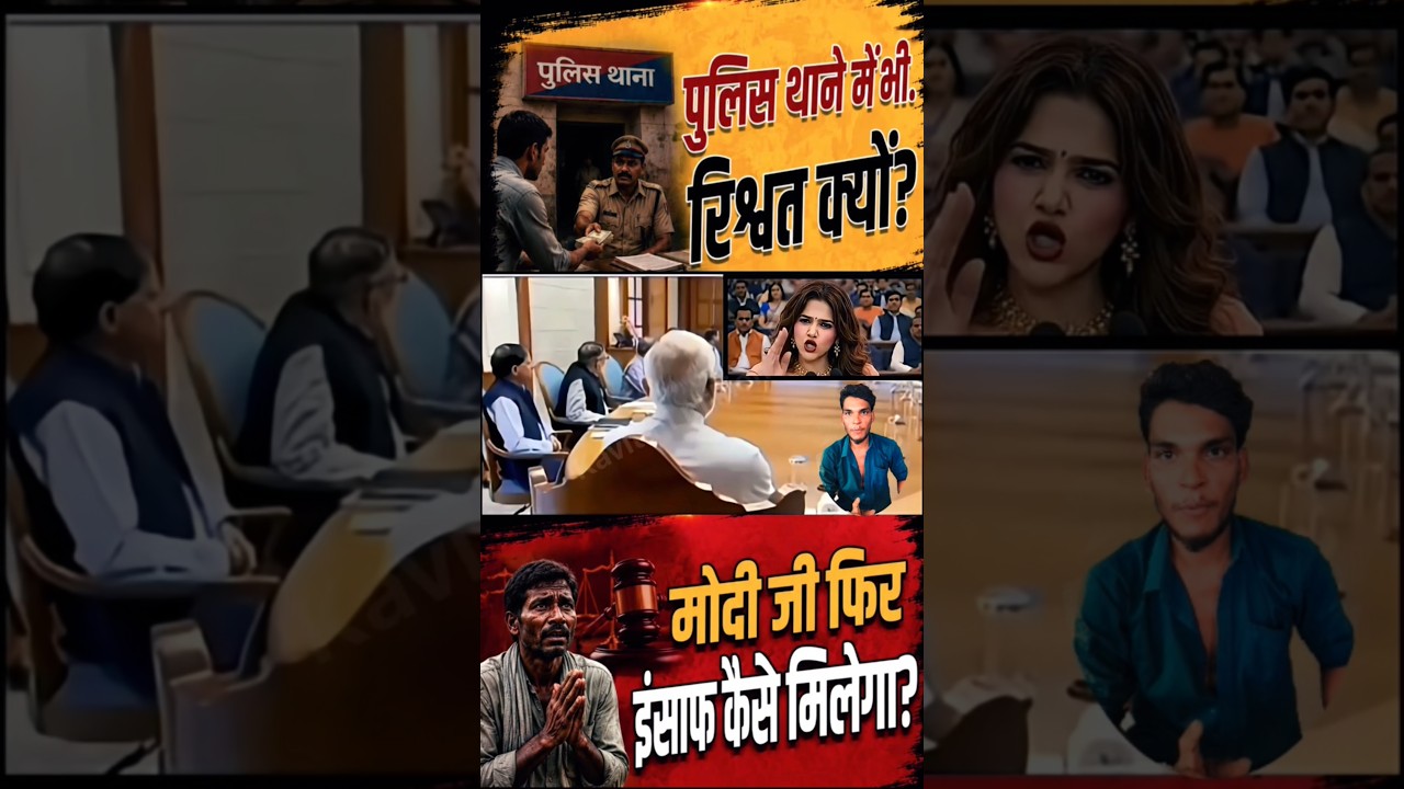 पुलिस थाने में भी रिश्वत क्यों😱#viral #narendramodi #modi #memes #public #shortfeed #news #video